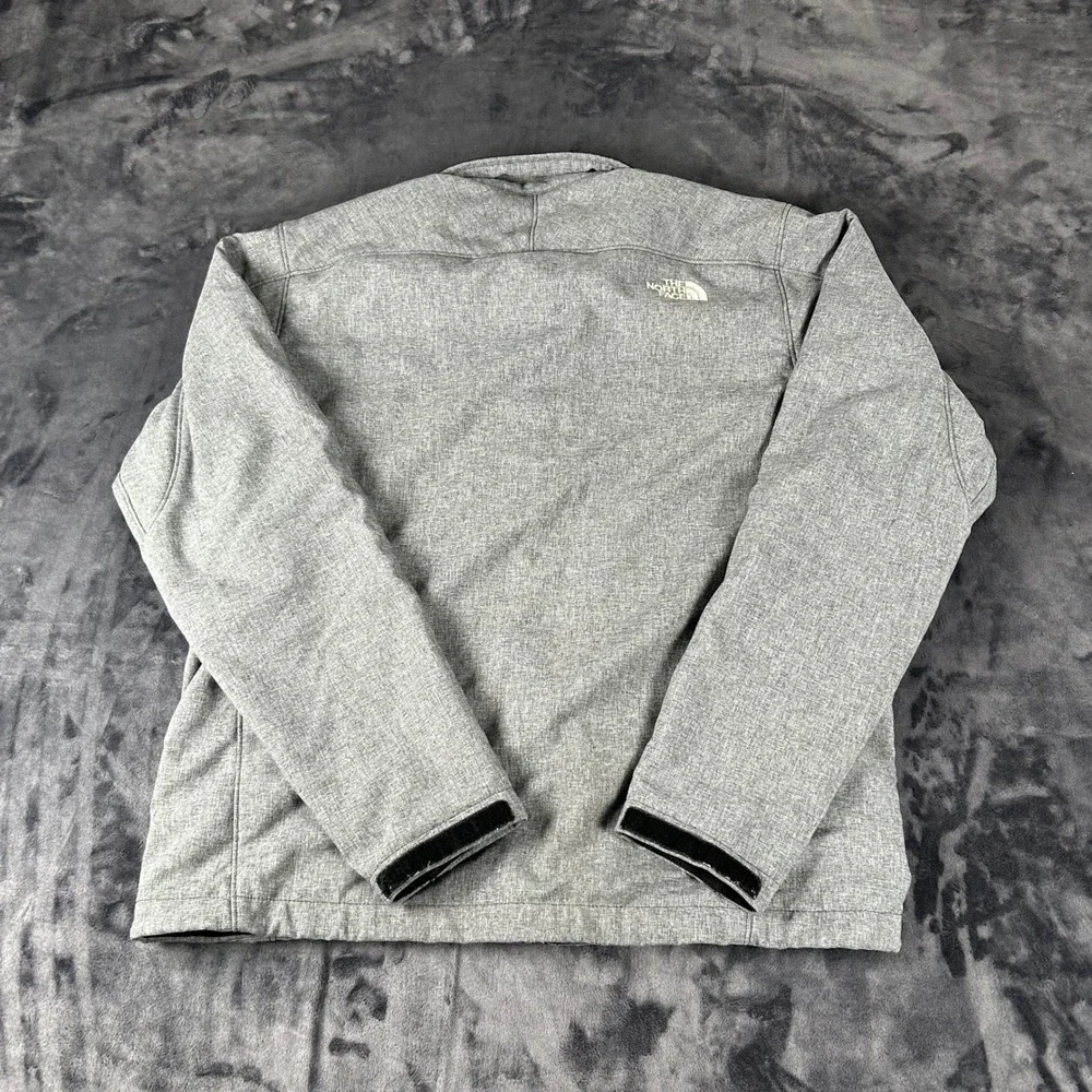 The North Face Apex Bionic Jacket Mens Large Gray Softshell Windproof Coat